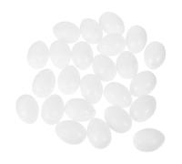JECOMPRIS Œufs de Pigeon Œufs D'oiseau Réalistes Solides en Plastique Blanc Lot de 30 pour Augmenter la Survie et Qualité des Décoration pour Hôtel ou Bureau