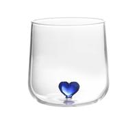 JECOMPRIS Verre à Cocktail en Verre Transparent Forme Cœur 1 Pièce Capacité Moyenne Gobelet pour Couple Usage Domestique et Fêtes Design Simple et Élégant