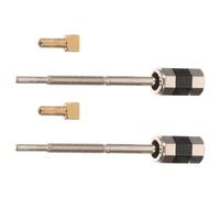 JECOMPRIS Vis D'archet de Violon 4/4 en Laiton Blanc, Lot de 2 Pièces, Remplacement pour Hausse D'archet D'instrument à Cordes, Accessoire Réparation Violon, Compatible Archet 3/4, Usage