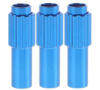 JECOMPRIS Vis de Réglage de Câble de Frein Vélo en Alliage D’Aluminium Bleu, Lot de 3 Pièces, Tendeur pour Levier de Frein Route et VTT, Accessoire Précis pour Réglage du Barillet