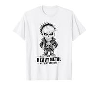 J'écoute du heavy metal avec mon grand-père, Skeleton Rocker Kid T-Shirt