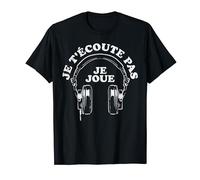J'Ecoute Pas Je Joue Gaming Jeux Vidéos Gamer Garçon Cadeau T-Shirt
