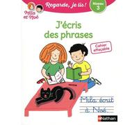 J'écris Des Phrases Avec Mila Et Noé - Cahier Effaçable - Niveau 3
