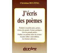 J'écris des poèmes