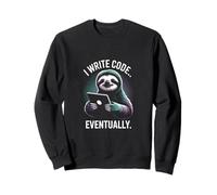 J'écris du Code pour finir par Lazy Sloth Programmer Life Sweatshirt