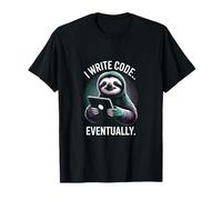 J'écris du Code pour finir par Lazy Sloth Programmer Life T-Shirt