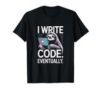 J'écris du Code pour finir par Lazy Sloth Programmer Life T-Shirt