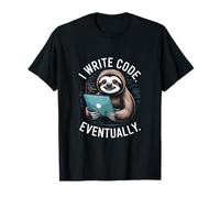J'écris du Code pour finir par Lazy Sloth Programmer Life T-Shirt