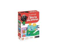 cavernedesjouets J'ecris Les Lettres 3-5 Ans - fiches Ardoise effacables + Feutre - Alphabet, graphismes - Set educatif Jeux d'ecriture + Carte