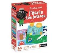 J'ecris les lettres 3-5 ans - fiches ardoise effacables + feutre - alphabet graphismes - set educatif jeux d'ecriture + carte