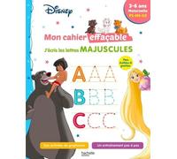 Disney - Mon cahier effaçable - J'écris les lettres majuscules (3-6 ans) - Hachette Education - Hachette Education - broché - Scolaire / Universitaire