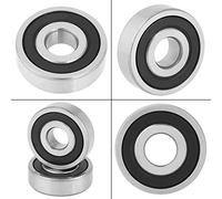 Jectse 10 Pcs Roulement à BILLES, 6200-2rs Caoutchouc Scellé Roulement en Acier, 10 * 30 * 9 Mm Double Caoutchouc Scellé Acior à BILLES
