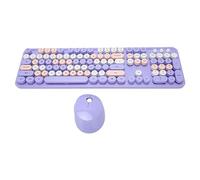 Jectse 104 Touches dans Le Clavier de Machine à écrire Pleine Grandeur avec Combinaison de Souris 2,4 GHz, Bouche et Jeux de la Souris de Clavier sans Fil pour 10/8/7 / XP/Vista, Interface USB