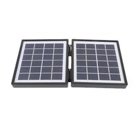 Jectse 10W Charger Solaire plié en Silicium Monocristal 2 Connexions CC IP65 Sceau pour L'Aventure en Plein Air (Black)