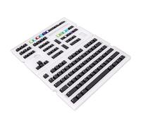 Jectse 128 Boutons Caps Clés PBT Pas de Lettres Capes Clés de Bricolage Professionnels pour Les Amateurs de Clavier Mécanique (GMK Noir PX)