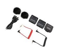 Jectse 2,4 GHz Wireless Lavalier -Microphone System-Systeo Pinceo/Holder on Revermic for Vlogging 1 Recitor 2 Transmetteur pour Les Leçons de Streaming en Direct