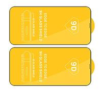 Jectse 2 PCS Téléphone Film Mobile Trempé 9d Plein Écran Soie Hd Verre Pour, Affichage Haute DÉFINITION, Délicat et Lisse, Protection Efficace, Antidéflagrant, Facile (#2)