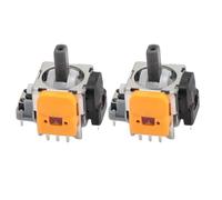 Jectse 2 Pièces de Remplacement à Bascule de Module de Joystick de Capteur Analogique 3D à Effet Hall, ABS en Métal Résistant à L'usure de qualité Supérieure, Capteurs à Effet Hall,