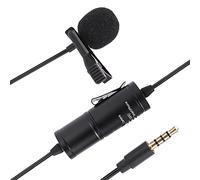 Jectse 3,5 Mm Omnidirectionnel Lavalier-Revers Microphone Condenseur Microphone pour Enregistrements Vidéo Compatibles avec Le Matériau en Alliage de Téléphone Mobile