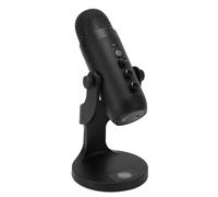 Jectse 360-Drad -ROTAT -ROTABLE CONDENSEUR USB Microphone Easy Operation Microphone pour, Entretien de la Conférence de Surveillance en Direct, Black