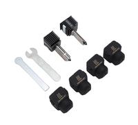 Jectse 3D-imprimante Assemblé Imprimer - Kit d'extrémité Chaude, 0,4 Mm Kit de Tête Chaude en Acier Inoxydable Durci à 0,4 Mm Compatibilité Large avec un Couvercle en Silicone de Pcs pour