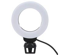 Jectse 4in LED Ring Light Soft Beauty FILL Light avec Pince/Support pour l'appel Vidéo en Direct -Online -eting, Lumière de Remplissage à LED Compacte, Lumière Annulaire de Selfie pour Les Appels