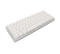 Jectse 61 Bouton Clavier Mécanique Full Transparent Glass Panel Ergonomic RVB Gaming Clavier pour Les Passionnés de Jeu (Interrupteur Rouge)