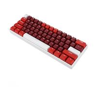 Jectse 61 Key RVB Keyboard Mécanique Interrupteur Rouge pour la Maison Office Home Ergonomic Design White Base Shell
