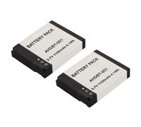 Jectse À Long Terme 3,7 V 1100mAh Batterie de Caméra de Camping de Remplacement Rechargeable, Adaptée à la Caméra Sportive, 2pcs