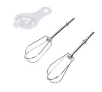 Jectse Accessoires de Mixeur à Main, Batteurs de Remplacement en Acier Inoxydable avec Séparateur d'œufs, Batteurs pour la Cuisson, Pièces de Mixeur à Main en Métal pour de Cuisine