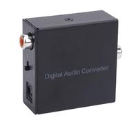 Jectse Adaptateur Coaxial vers Optique Convertisseur de Son Ultra Mini Boîtier en Métal Séparateur Numérique Bidirectionnel, pour Prise Toslink Compatible avec les Téléviseurs HD, DVD,