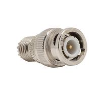 Jectse Adaptateur Convertisseur BNC Mini UHF vers JK en Laiton nickelé, 2 Pièces, pour Applications D'antenne et WiFi, Conception en Métal Durable