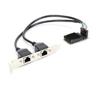 Jectse Adaptateur de Carte PCI-E Dual Dual RJ45 Ethernet Networks pour 82583V, Tampon Programmable, pour Ordinateurs Industriels, Carte Gigabit Networks