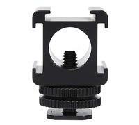 Jectse Adaptateur de Montage à Chaussures Hot Shoe Metal Camera Tri pour la Lumière Vidéo en Microphone pour Les Résultats de la Photographie Optimale