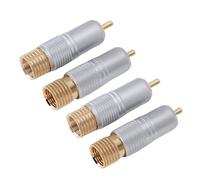 Jectse Adaptateur de Son de Bouchon à la Banane, Connecteur de Haut-Parleur à Deux Vis à Vis, 24K Plaqués en Or pour Les Maisons, KTV, Salles de Réunion et Concerts