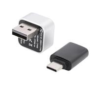 Jectse Adaptateur de Voiture sans Fil, Adaptateur D'interface USB de Conception Compacte avec Connexion Stable pour Auto, Plug and Play Metal Mirror Music APP Accès à la Navigation