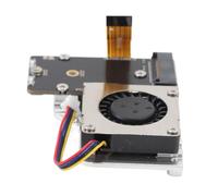 Jectse Adaptateur PCIe vers M.2 avec Ventilateur de Refroidissement, Dissipateur Thermique en Aluminium pour Pi 5 NVMe Hat, Support 2242 2230 Gen2, Gen3, Double Indicateur LED, 5 V DC