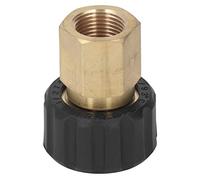 Jectse Adaptateur pour Nettoyeur Haute Pression 5000psi, Pratique et Pratique, Boîtier Amovible amélioré, Excellent Laiton, Durable et Résiste, Performances Surières (Femelle G3/8 vers Femelle M22