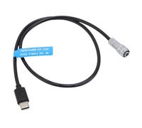 Jectse Ajustement du Câble de Type C pour BMPCC 6K, Câble d'alimentation USB C avec Voyant, 19,7 Pouces, Support PD Protocole, Connecteur Féminin, Longueur de 50 Cm pour la Caméra