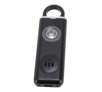 Jectse Alarme de sécurité Personnelle pour Femmes, Porte-clés D'auto-défense 130 DB, Sifflet de Sirène, avec Lumière Stroboscopique, Alarme de sécurité d'urgence, Porte-clés de (Black)