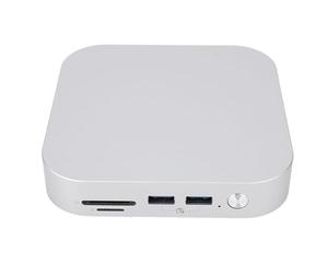 Jectse Aluminium Alloy Mac M4 Dock Stand Hub 10gbit / S USB 3.2 pour Le Traitement Vidéo 8K, pour Les Utilisateurs de Mac (Prise UE)