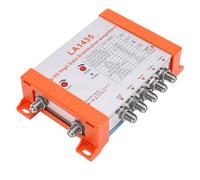 Jectse Amplificateur de Distribution à Gain élevé 35 DB, Amplificateur de Signal 4 Voies avec Filtre 5G LTE et Cascade de Boucle IRS, pour Système D'antenne par Câble TV (Prise UE)