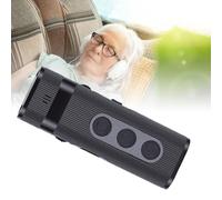 Jectse Amplificateur de Son avec Casque Filaire, Contrôle du Volume, Suppression du Bruit, Amplificateur de Son Rechargeable, Dispositif D'amélioration de la Voix (Black)