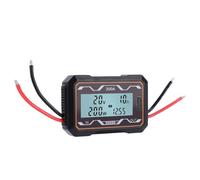 Jectse Analyseur de Puissance de 200A Watt Metter, Détecteur d'efficacité de Courant de Courant de Tension LCD rétro-éclairé pour L'énergie Solaire RC, Compteur ABS avec Port de