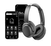 Jectse ANC Casque sans Fil, Casque Stéréo HiFi à Suppression Active du Bruit avec Emplacement pour Carte Mémoire pour Microphone, 6.0 35 Heures de Lecture pour Le Travail en Voyage