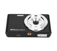 Jectse Appareil Photo Numérique 4K 48MP, Zoom Numérique 16X, écran LCD 2,8 Pouces avec Lumière de Remplissage, pour Débutants, Enfants et Adolescents, Voyage (Black)