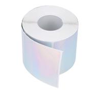 Jectse Autocollants Holographiques Ronds pour Imprimante Thermique avec Surface Métallique Fascinante pour les Décorations Artisanales, étiquettes Autocollantes pour étanche, 400 étiquettes