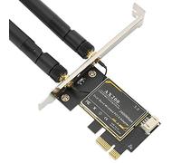 Jectse AX200 5G WiFi Carte Dual -Band 5.1 PCIe Wireless Card High-Speed Network Adaptateur pour 10 Accessoires D'ordinateur Portable et de Bureau 64 Bits