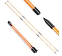 Jectse Bâtons D'alignement Pliables avec étui Tubulaire Transparent pour | Fiberglass Alignment Rods, 48in Training Aid, for Putting, Full Swing, Indoor Outdoor
