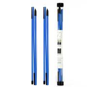 Jectse Bâtons D'alignement Pliables avec étui Tubulaire Transparent pour | Fiberglass Practice Rods, 48in Full Swing Trainer, Portable Putting Aid for Aiming
